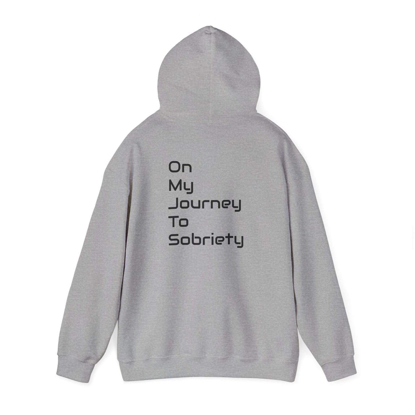 Sober Journey Hoodie - Unisex Heavy Blend Sweatshirt, Recovery Gift, Inspirational Apparel, Sobriety Reminder, Self-Care Clothing