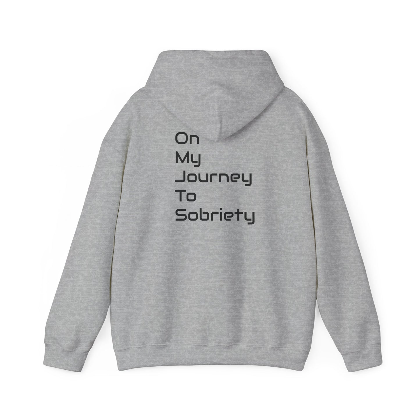 Sober Journey Hoodie - Unisex Heavy Blend Sweatshirt, Recovery Gift, Inspirational Apparel, Sobriety Reminder, Self-Care Clothing