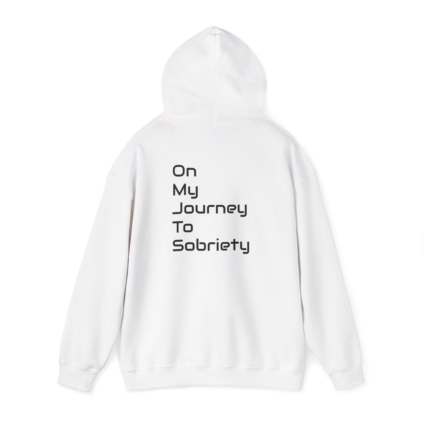Sober Journey Hoodie - Unisex Heavy Blend Sweatshirt, Recovery Gift, Inspirational Apparel, Sobriety Reminder, Self-Care Clothing